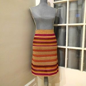 Omai Now or Never VTG Italian Boho Skirt knit